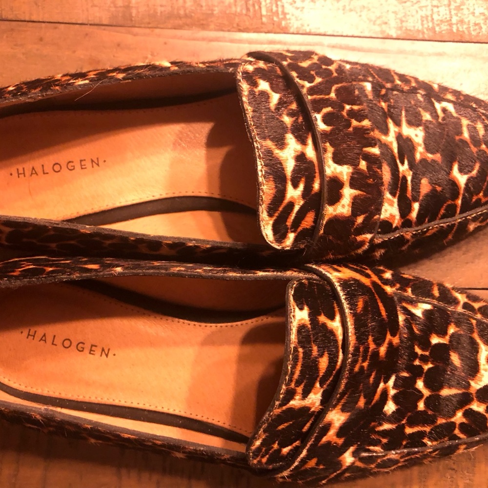 HALOGEN leopard faux fur size 7 🌺